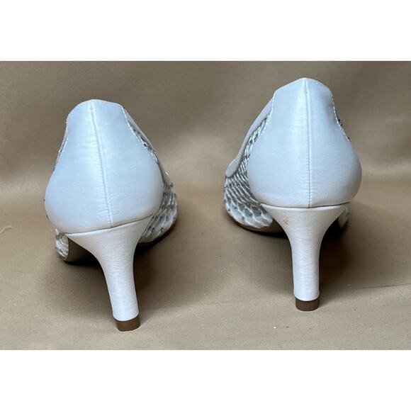 Adrianna Papell Zandra Ivory Lua Mesh Heels 6 M New - Picture 5 of 6
